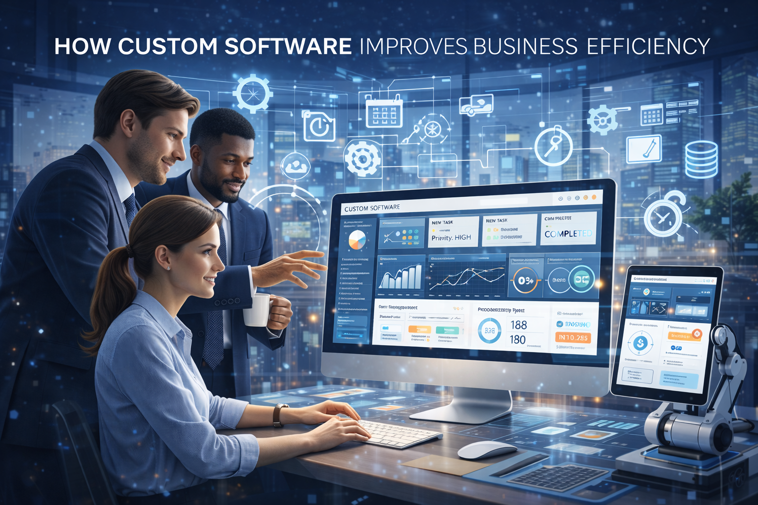 How Custom Software Improves Business Efficiency